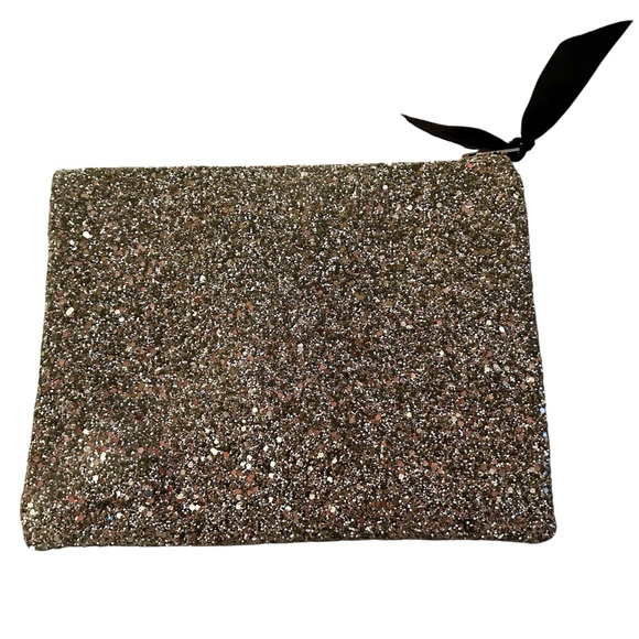 Y2K Lisa Bea large glitter zipper ‘Hustle” pouch.  Purchased in the U.K. - Picture 2 of 6